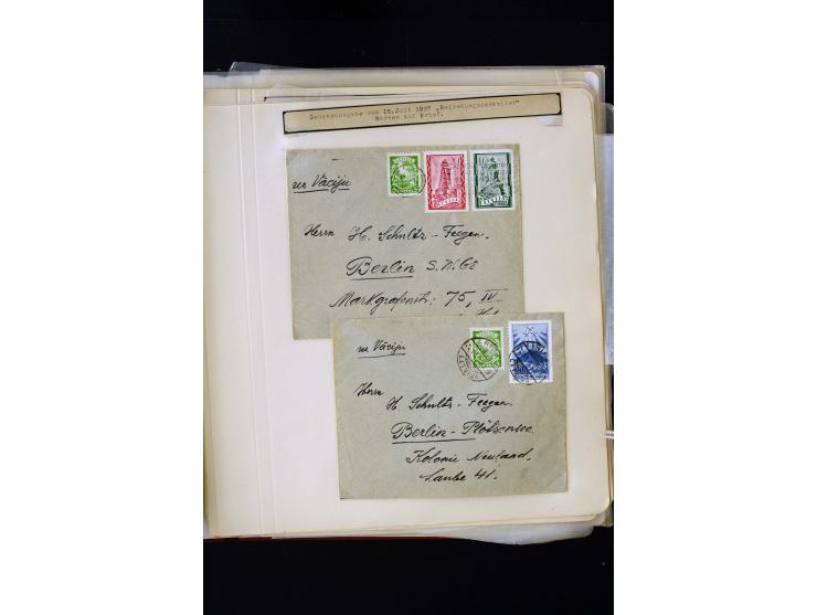 1934/37, very interesting unused and used collection ex Mi.-No. 232-261, containing multiples, plate flaws, perforation and w