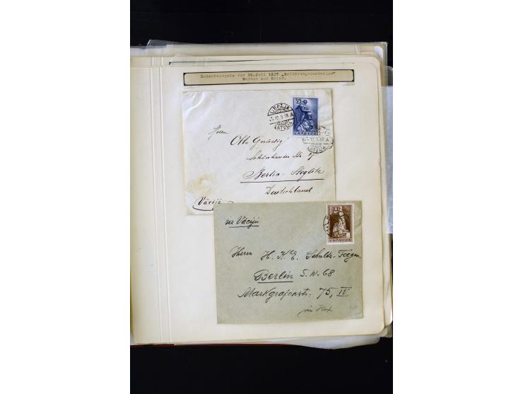 1934/37, very interesting unused and used collection ex Mi.-No. 232-261, containing multiples, plate flaws, perforation and w