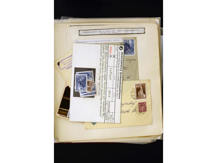 1934/37, very interesting unused and used collection ex Mi.-No. 232-261, containing multiples, plate flaws, perforation and w