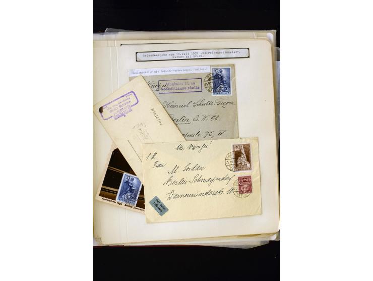 1934/37, very interesting unused and used collection ex Mi.-No. 232-261, containing multiples, plate flaws, perforation and w
