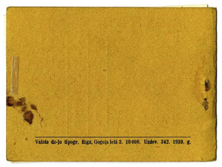 1938, 20th Anniversary of the Republic, booklet with 10 stamps at 10 s., taken apart without metal clip, unused, rare, slight