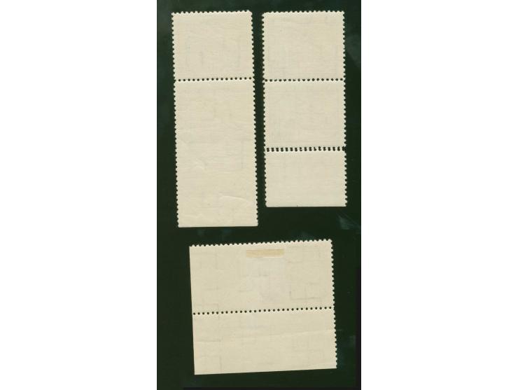 1939, Fifth anniversary of the re-birth of authoritarian government 3 s. orange-brown, three perforation varieties, from the 