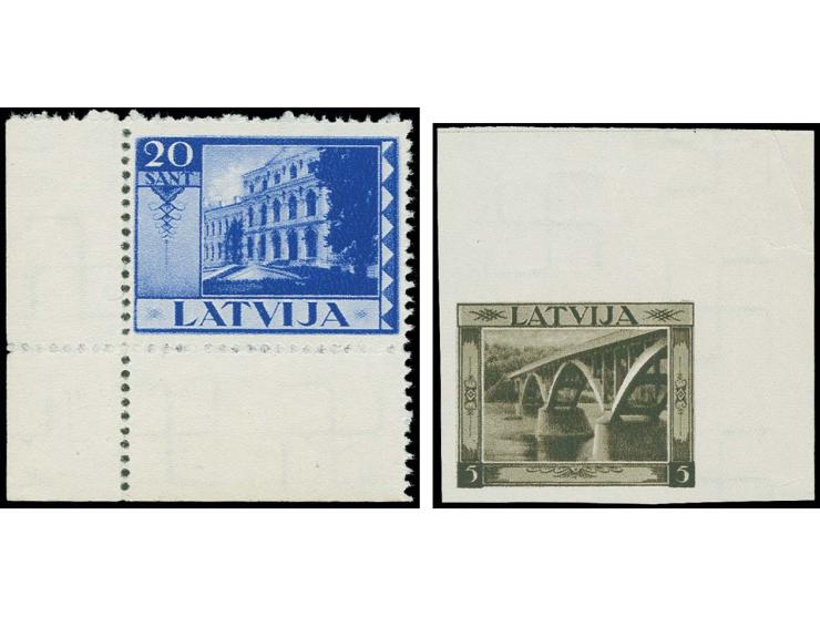 Essays for landscape pictorial issue, 5 s. dark olive brown imperforated depicting a bridge across the river Gauja near of Si