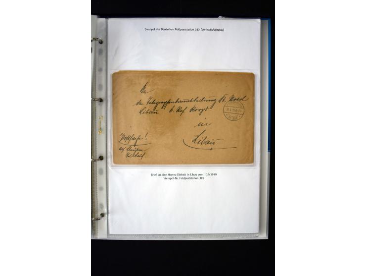 Corps of volunteers: 1918/19, very interesting collection of more than 30 cards and covers including "Baltische Landeswehr" a