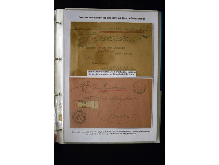 Corps of volunteers: 1918/19, very interesting collection of more than 30 cards and covers including "Baltische Landeswehr" a