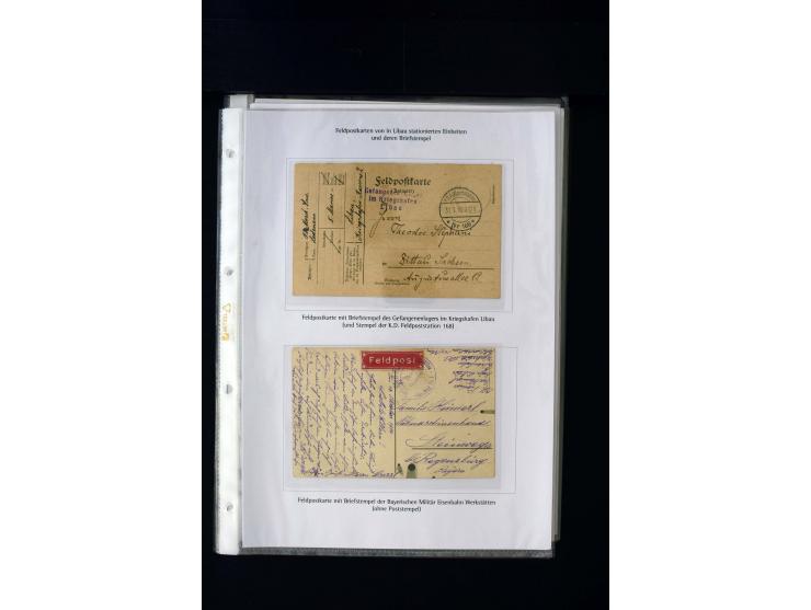 GERMAN POST OFFICES IN LEIPAJA 1st. WORLD WAR: 1914/17, interesting collection with more than 60 cards and covers, mostly nav