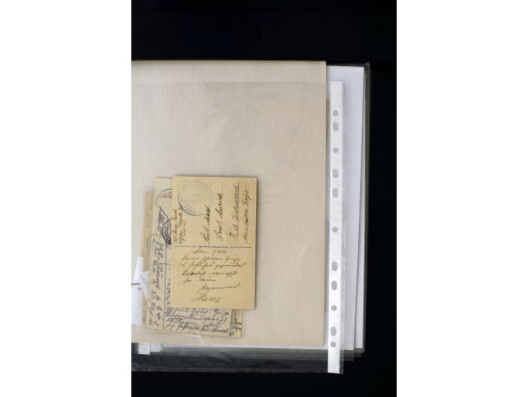 GERMAN POST OFFICES IN LEIPAJA 1st. WORLD WAR: 1914/17, interesting collection with more than 60 cards and covers, mostly nav