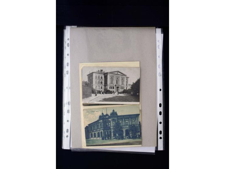 GERMAN POST OFFICES IN LEIPAJA 1st. WORLD WAR: 1914/17, interesting collection with more than 60 cards and covers, mostly nav