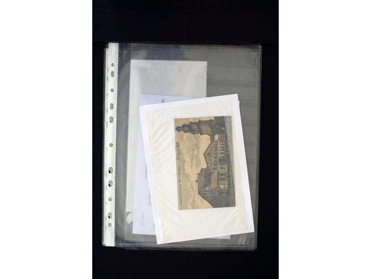 GERMAN POST OFFICES IN LEIPAJA 1st. WORLD WAR: 1914/17, interesting collection with more than 60 cards and covers, mostly nav