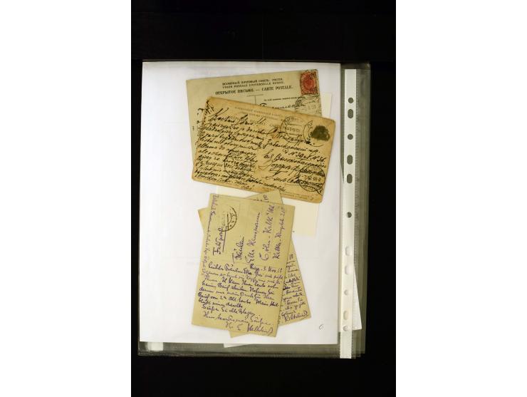 GERMAN POST OFFICES IN LEIPAJA 1st. WORLD WAR: 1914/17, interesting collection with more than 60 cards and covers, mostly nav