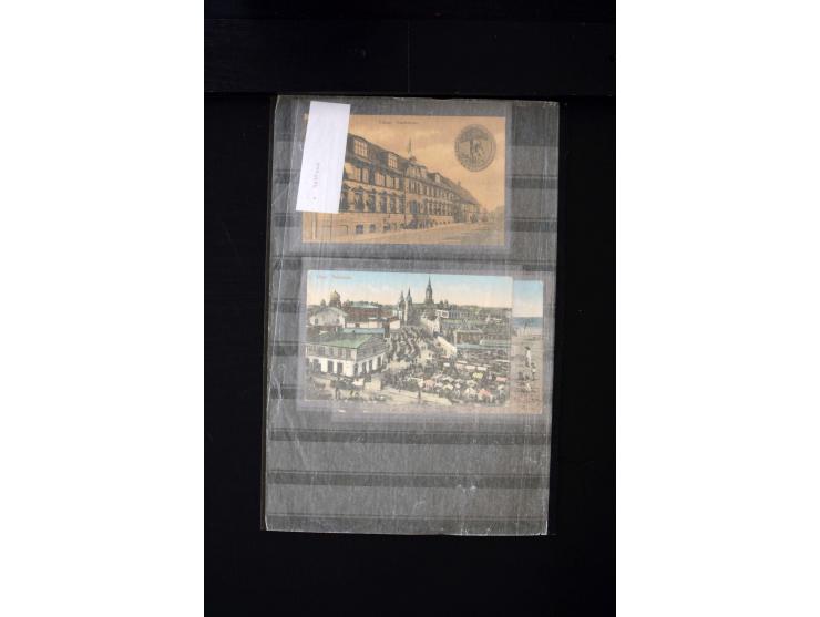 GERMAN POST OFFICES IN LEIPAJA 1st. WORLD WAR: 1914/17, interesting collection with more than 60 cards and covers, mostly nav