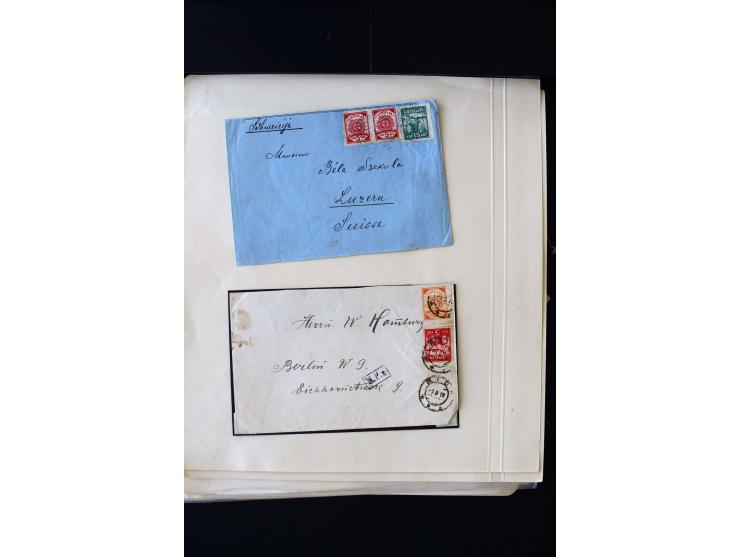 PROVISIONAL CANCELLATIONS: AIZPUTE-ZILUPE, very interesting collection with 50 cards and covers, mostly Riga, but also "Bausk