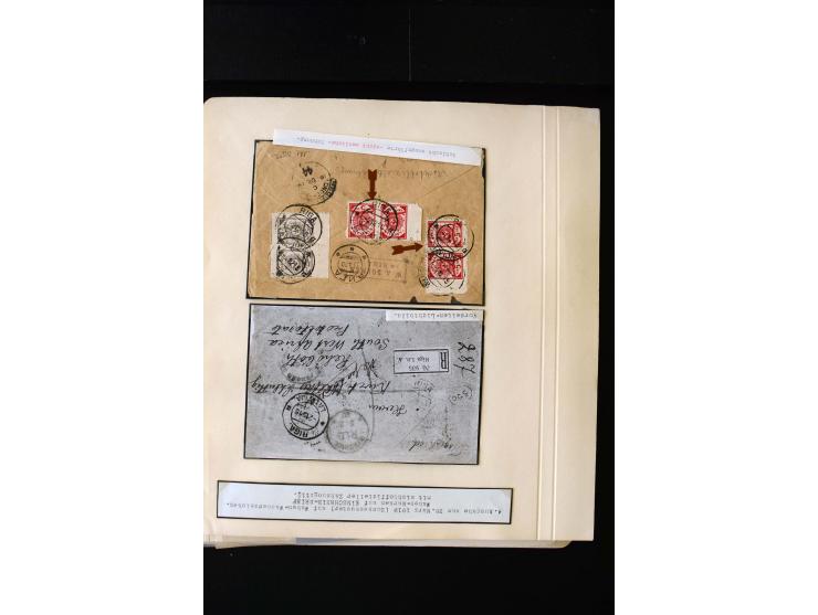 PROVISIONAL CANCELLATIONS: AIZPUTE-ZILUPE, very interesting collection with 50 cards and covers, mostly Riga, but also "Bausk
