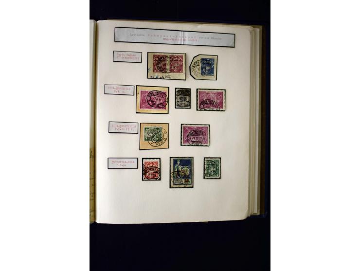 RAILWAY: Interesting collection with 24 cards and covers and many loose stamps or pieces, mostly very nice strikes