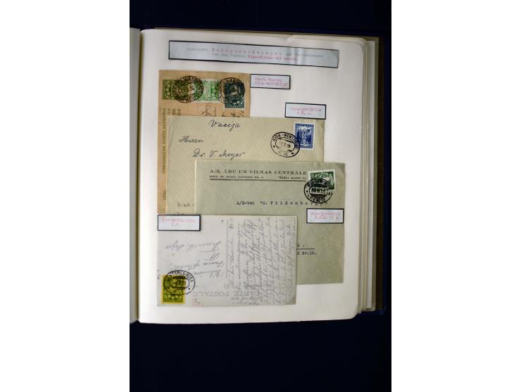 RAILWAY: Interesting collection with 24 cards and covers and many loose stamps or pieces, mostly very nice strikes