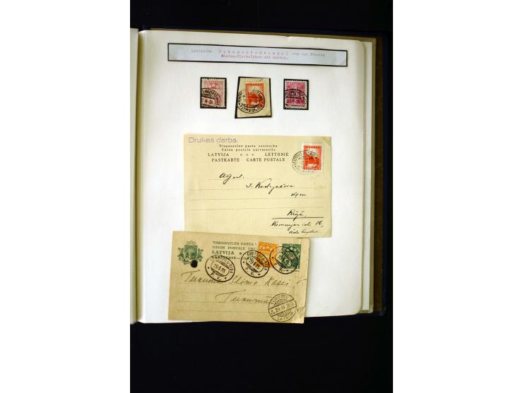 RAILWAY: Interesting collection with 24 cards and covers and many loose stamps or pieces, mostly very nice strikes