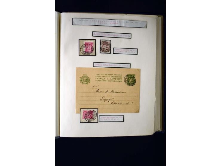 RAILWAY: Interesting collection with 24 cards and covers and many loose stamps or pieces, mostly very nice strikes