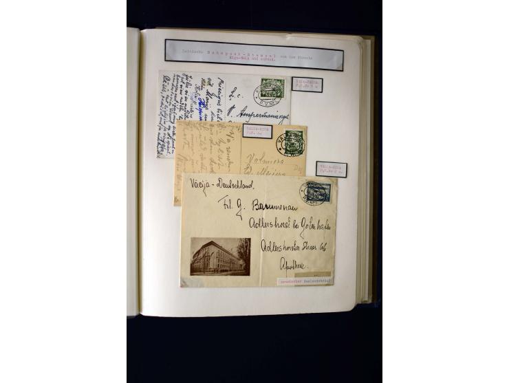 RAILWAY: Interesting collection with 24 cards and covers and many loose stamps or pieces, mostly very nice strikes
