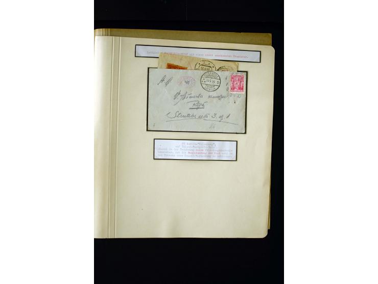 POSTAGE DUE: 1919/38, 45 cards and covers from and to Latvia, fine