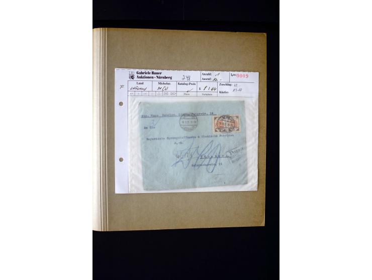 POSTAGE DUE: 1919/38, 45 cards and covers from and to Latvia, fine