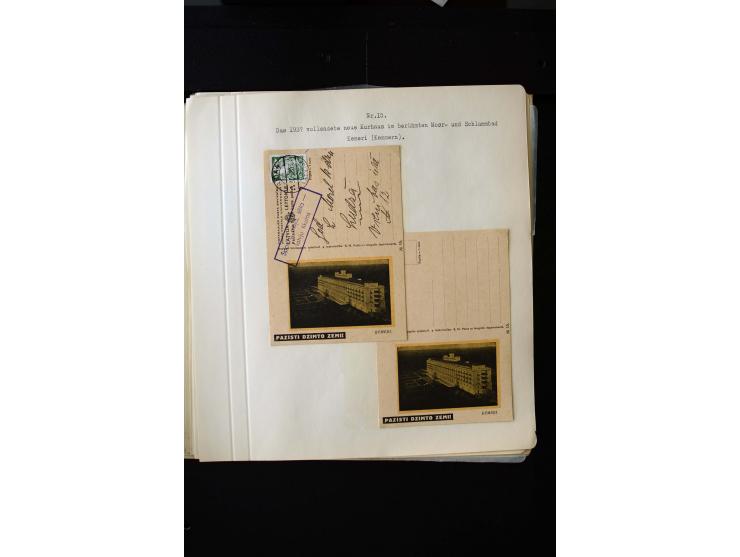  TOURIST PICTURE POSTCARDS: More than 150 cards in yellow, green and grey, many used, mostly fine