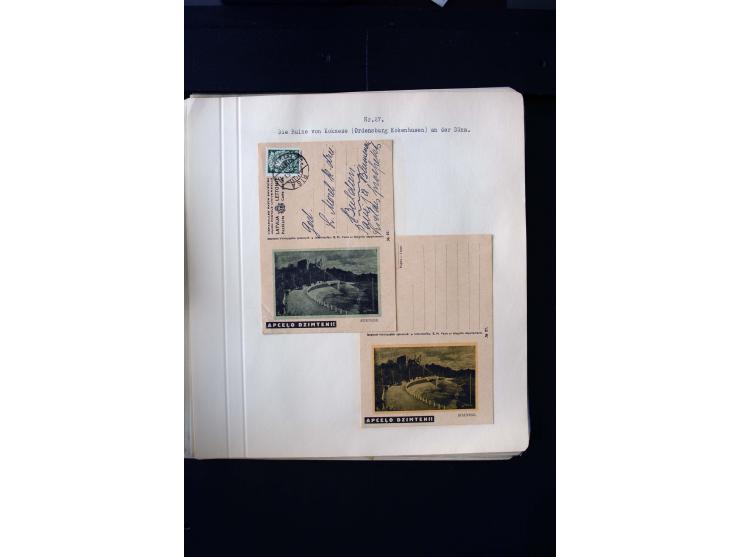  TOURIST PICTURE POSTCARDS: More than 150 cards in yellow, green and grey, many used, mostly fine