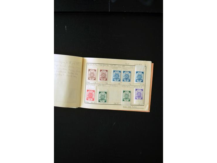 1919/29, unused und used lot with many plate flaws, offsets and perforation varieties, fine
