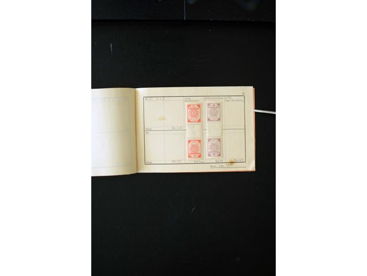 1919/29, unused und used lot with many plate flaws, offsets and perforation varieties, fine