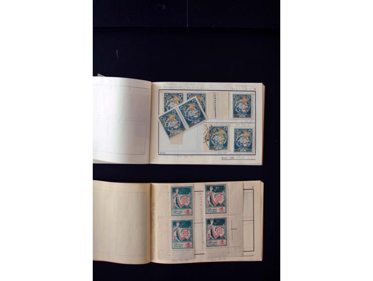 1919/29, unused und used lot with many plate flaws, offsets and perforation varieties, fine