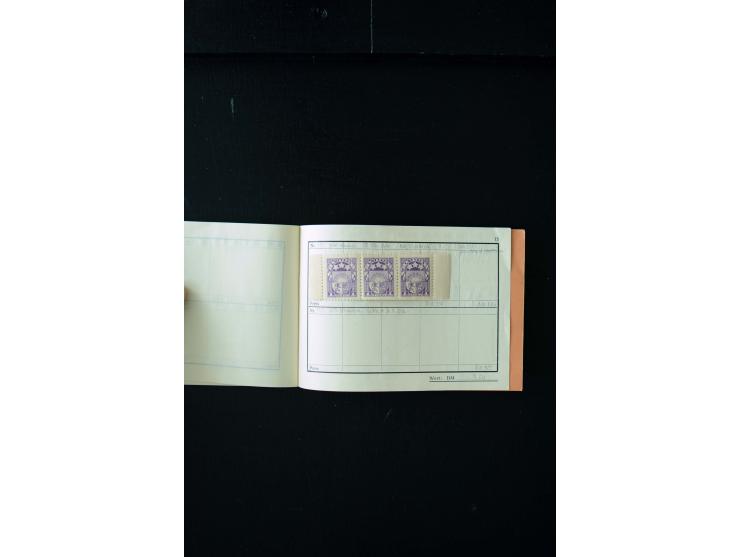 1919/29, unused und used lot with many plate flaws, offsets and perforation varieties, fine