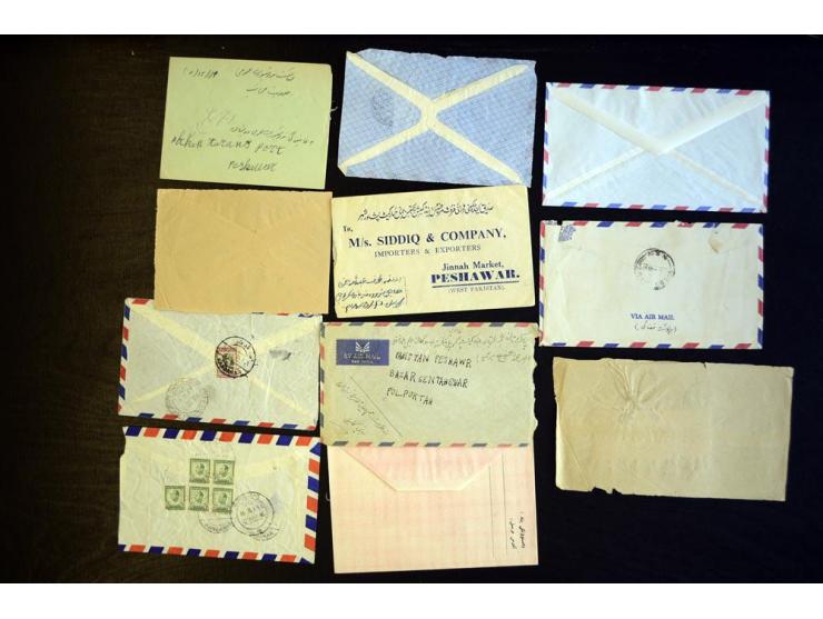 1934/90, über 200 Briefe, dabei Ganzsachen, Flugpost, Einschreiben, Zensuren etc., sehr reichhaltig, gute Erhaltung