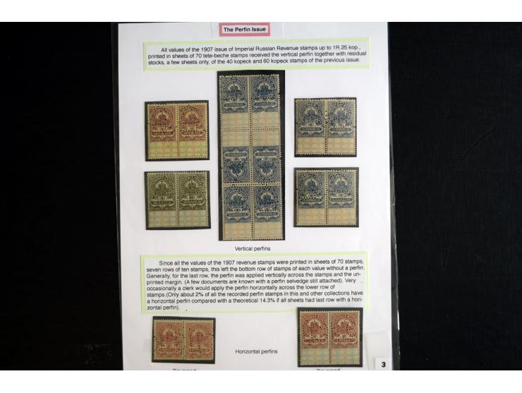 1870s/1923 (ca.), The Dr R J Ceresa Exhibit collection of Armenian Fiscal stamps and documents, comprising over 30 documents 