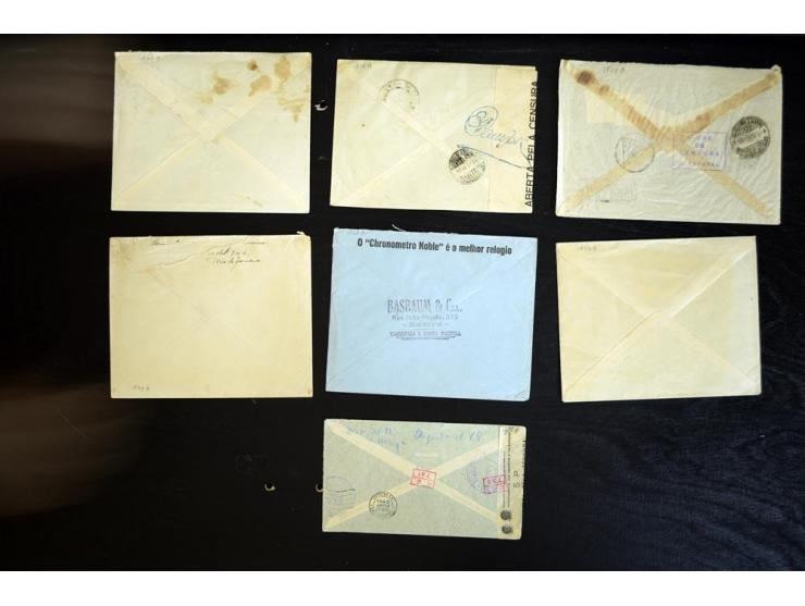 1837/1945, ca. 70 Briefe, Karten und Ganzsachen ab Vorphila, Schwerpunkt bis ca. 1910 mit vielen Auslands-Briefen mit Destina