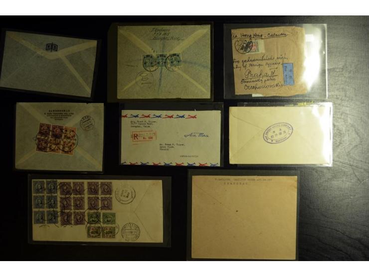 1910/55(ca.), interessante Partie von 32 Briefen und Karten, dabei Luftpost und R-Briefe, gute Erhaltung