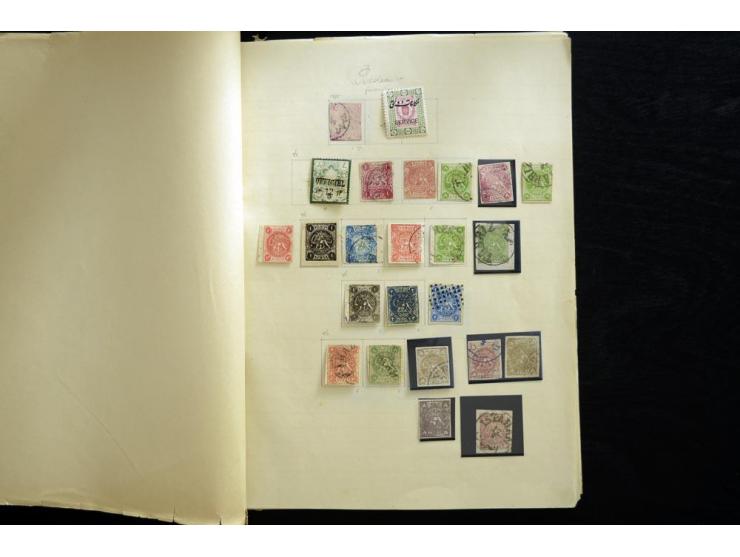 1875/1939, ungebrauchte und gestempelte reichhaltige Sammlung, dabei Löwenausgabe bis 5 Kr. mit Originalen und Fälschungen, i