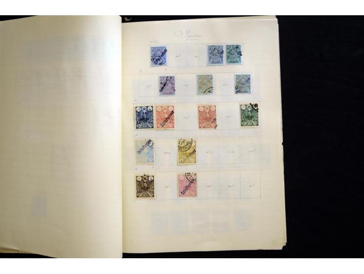 1875/1939, ungebrauchte und gestempelte reichhaltige Sammlung, dabei Löwenausgabe bis 5 Kr. mit Originalen und Fälschungen, i