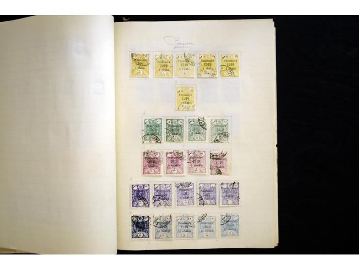 1875/1939, ungebrauchte und gestempelte reichhaltige Sammlung, dabei Löwenausgabe bis 5 Kr. mit Originalen und Fälschungen, i