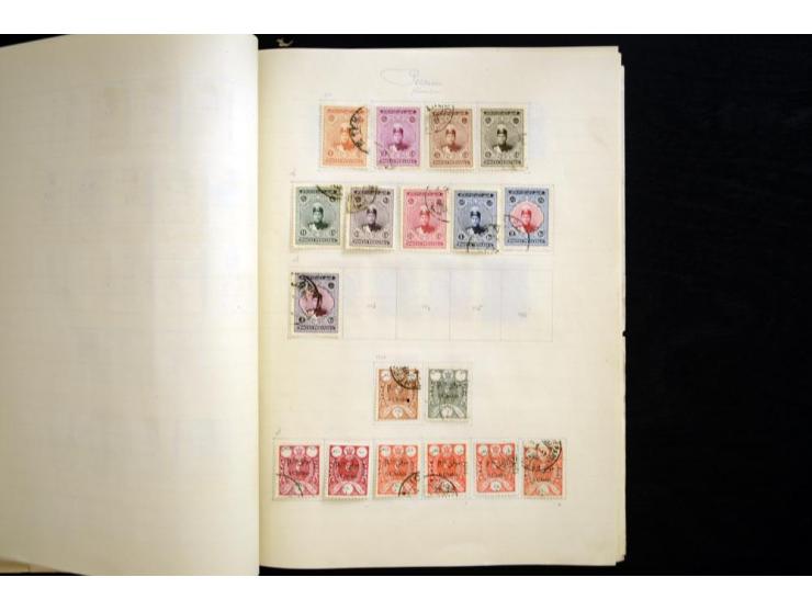 1875/1939, ungebrauchte und gestempelte reichhaltige Sammlung, dabei Löwenausgabe bis 5 Kr. mit Originalen und Fälschungen, i