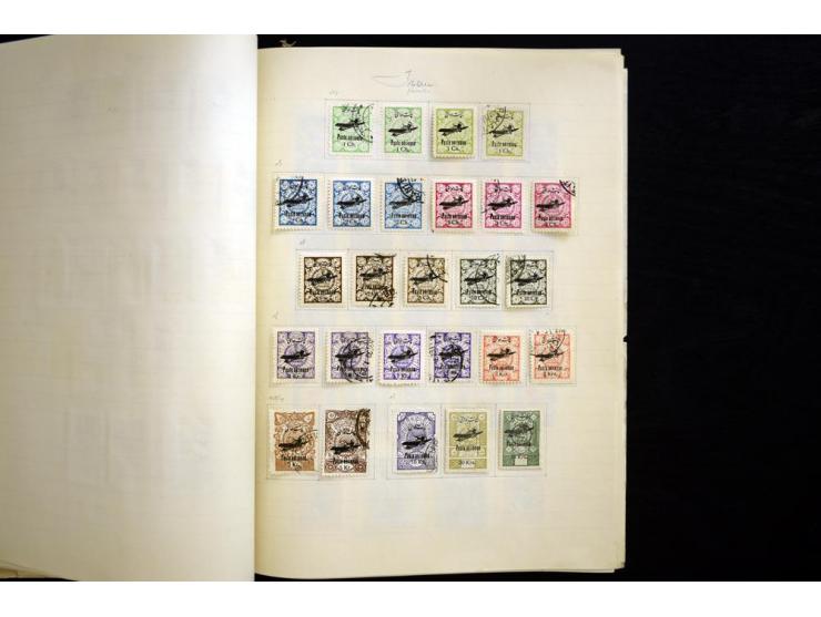 1875/1939, ungebrauchte und gestempelte reichhaltige Sammlung, dabei Löwenausgabe bis 5 Kr. mit Originalen und Fälschungen, i