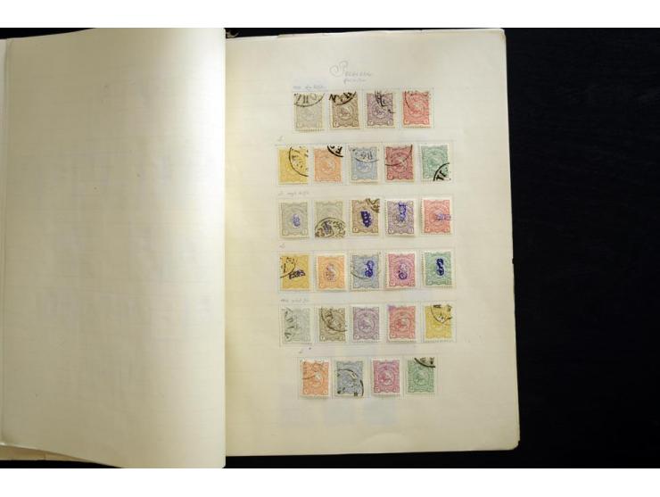 1875/1939, ungebrauchte und gestempelte reichhaltige Sammlung, dabei Löwenausgabe bis 5 Kr. mit Originalen und Fälschungen, i