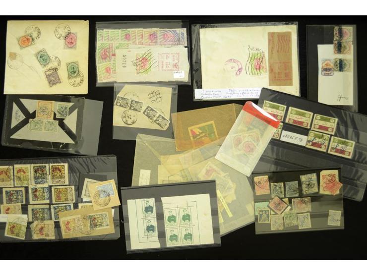 1880/1960 (ca.), Partie im Karton, dabei Aufständischenmarken. etc.