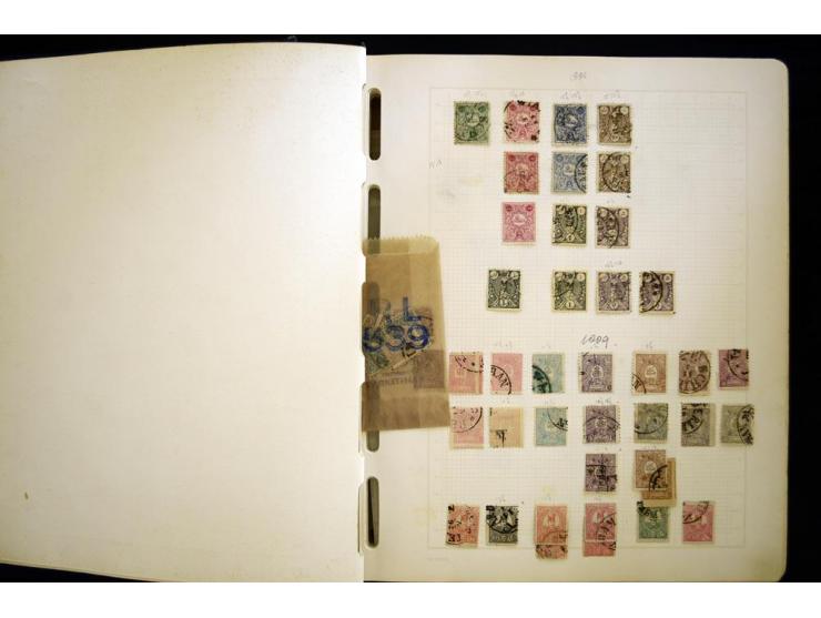 1880/1960 (ca.), Partie im Karton, dabei Aufständischenmarken. etc.
