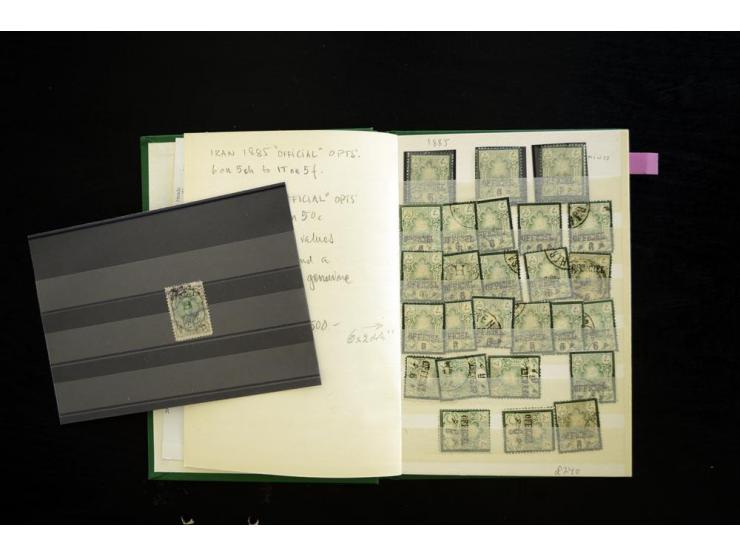 1880/1960 (ca.), Partie im Karton, dabei Aufständischenmarken. etc.