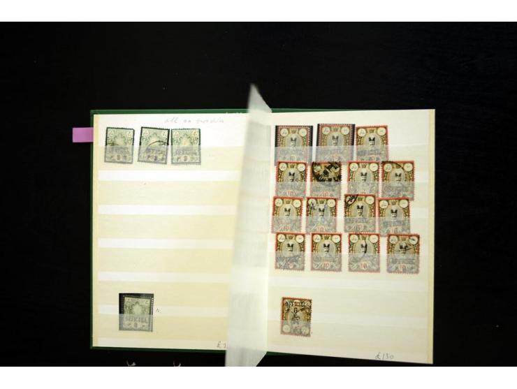 1880/1960 (ca.), Partie im Karton, dabei Aufständischenmarken. etc.