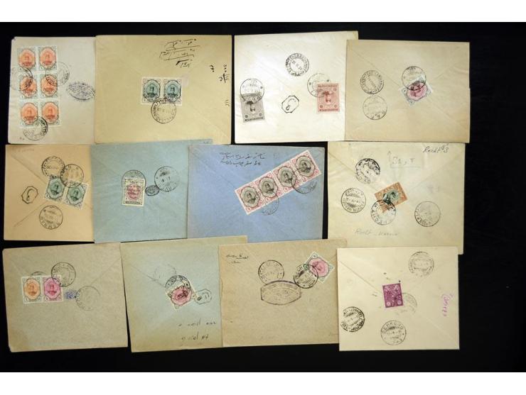 1916/24, Sanduq Handstamps, approximately 66 covers bearing handstamps from a variety of different Persian cities, several ot