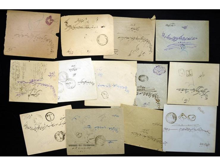 1916/24, Sanduq Handstamps, approximately 66 covers bearing handstamps from a variety of different Persian cities, several ot