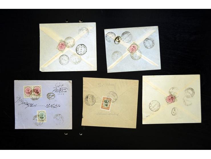 1916/24, Sanduq Handstamps, approximately 66 covers bearing handstamps from a variety of different Persian cities, several ot