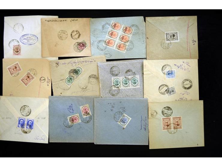 1916/24, Sanduq Handstamps, approximately 66 covers bearing handstamps from a variety of different Persian cities, several ot