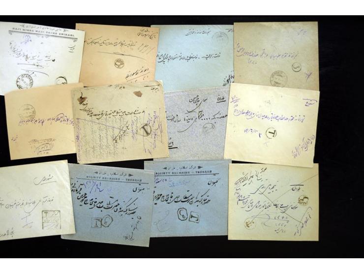 1916/24, Sanduq Handstamps, approximately 66 covers bearing handstamps from a variety of different Persian cities, several ot