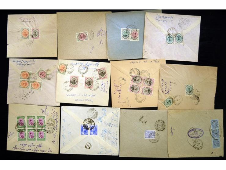 1916/24, Sanduq Handstamps, approximately 66 covers bearing handstamps from a variety of different Persian cities, several ot